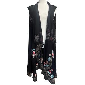 Paparazzi by Biz “Midnight Blossom” Sleeveless Duster XL – Sold Out and Rare